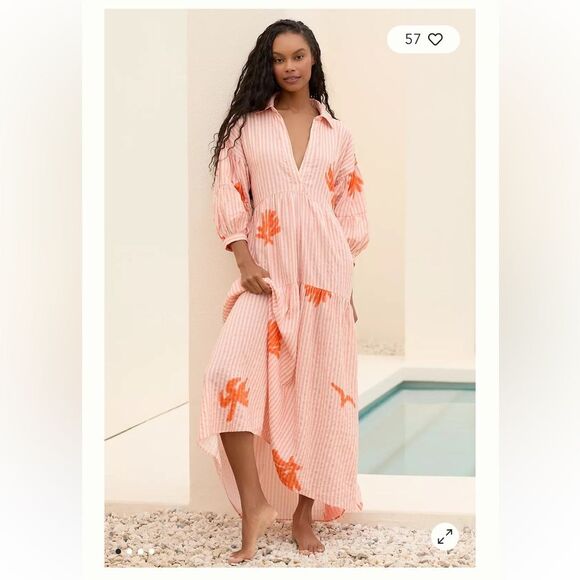 Anthropologie Dresses & Skirts - Anthropologie Celandine The Carolita Printed Tiered Shirt Dress